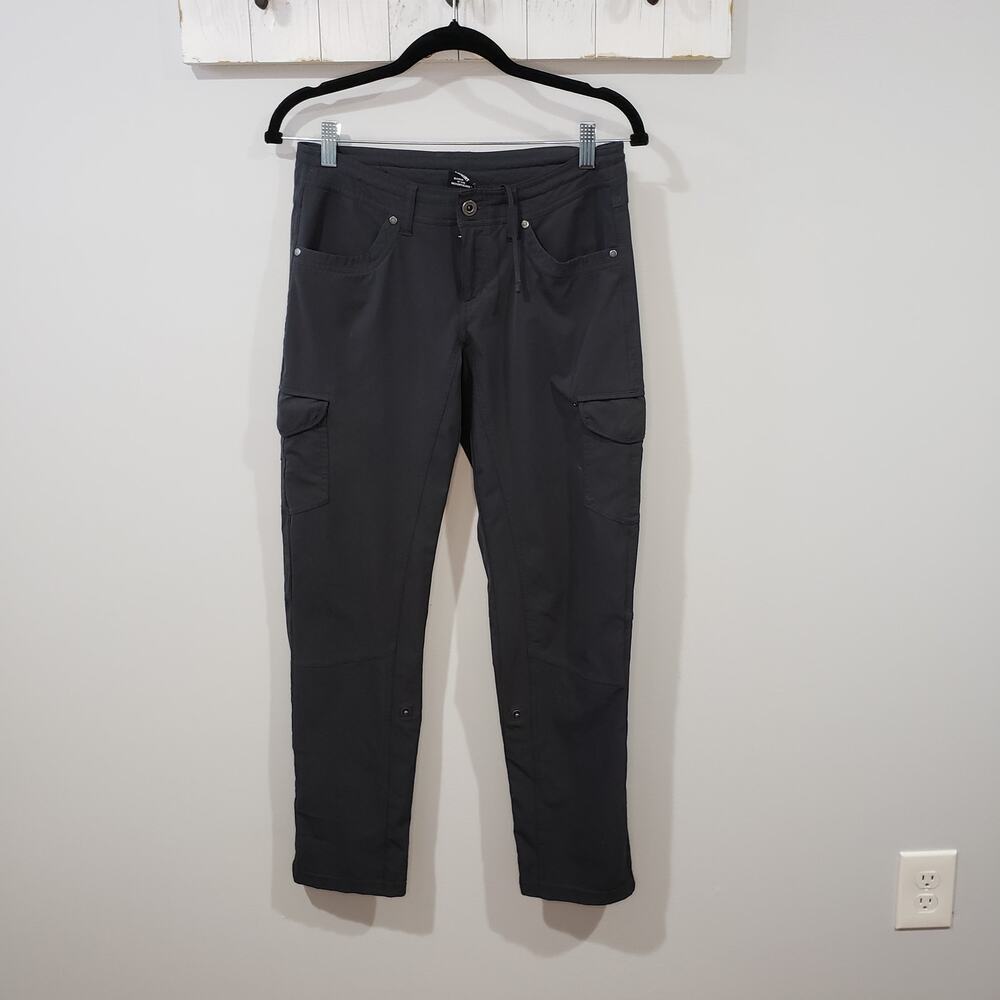 KUHL Freeflex Roll Up Pants Womens 4 Short Gray Hiking Outdoor Travel Cargo